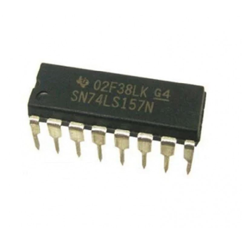 74LS157 Quad 2-input Multiplexer IC (74157 IC) DIP-16 Package ...